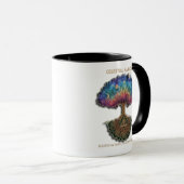 Himmlischer Harmoniebaum | Kosmisches Meditationsm Tasse (VorderseiteRechts)