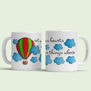 Himmlischer Heißluftballon - Zitat von Reise und B Kaffeetasse