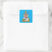 Himmlischer Herr Chandra-Aufkleber Quadratischer Aufkleber (Tasche)