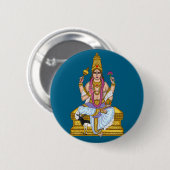 Himmlischer Herr Chandra-Knopf Button (Vorne & Hinten)