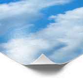 Himmlischer Himmelswolken - Hintergrund Fotodruck (Ecke)