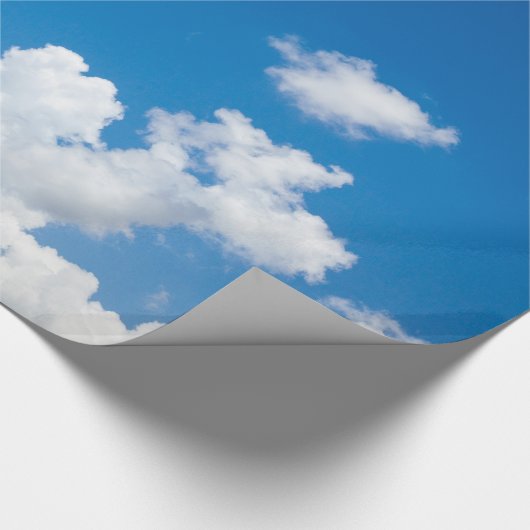 Himmlischer Himmelswolken - Hintergrund Geschenkpapier (Ecke)