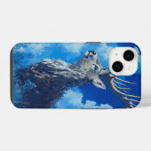 🦌 Himmlischer Hirsch iPhone Hülle (Rückseite (Horizontal))
