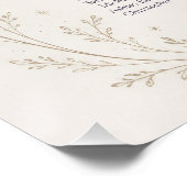 Himmlischer Hochzeitssitzplan Poster (Ecke)