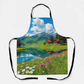 Himmlischer Horizont - Bergsicht Schürze (Vorderseite)