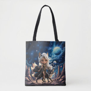 Himmlischer Kitsune – Wächter der vier Schwänze.  Tasche