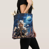 Himmlischer Kitsune – Wächter der vier Schwänze. Tasche (Von Nahem)