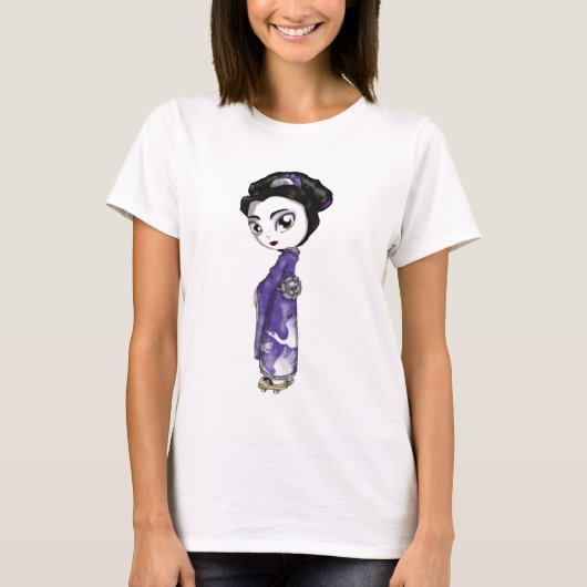 Himmlischer KräneGeisha T-Shirt (Vorderseite)