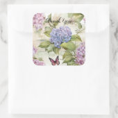 Himmlischer Lila Hydrangea Harmony Sticker (Tasche)