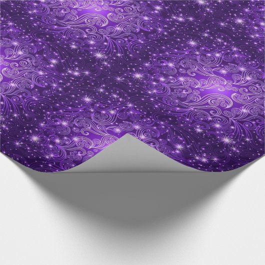 Himmlischer lila Wirbel u. Geschenkpapier (Ecke)