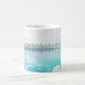 Himmlischer Lotus-See-Fantasie-Becher Kaffeetasse (Mittel)