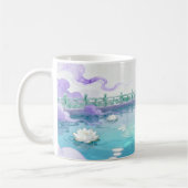 Himmlischer Lotus-See-Fantasie-Becher Kaffeetasse (Links)