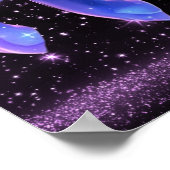 Himmlischer Löwe – Astrologie-Kunst Poster (Ecke)