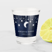 Himmlischer Mond spielt die Wedding Lichter die Schnapsglas (Vorderseite)