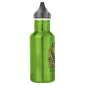 Himmlischer Motten-Blumenaufkleber Edelstahlflasche (Links)
