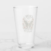 Himmlischer Motten-Blumenaufkleber Glas (Rückseite)