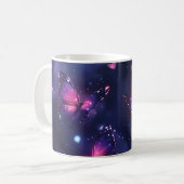 Himmlischer Nachtfaltergarten Kaffeetasse (Vorderseite Links)