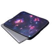 Himmlischer Nachtfaltergarten Laptopschutzhülle (Vorne Knopf)