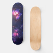 Himmlischer Nachtfaltergarten Skateboard (Vorderseite)