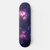 Himmlischer Nachtfaltergarten Skateboard (Vorderseite)