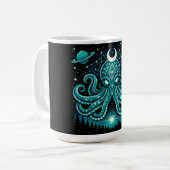 Himmlischer Oktopus – Kosmische Intelligenz Wildli Kaffeetasse (Vorderseite Links)
