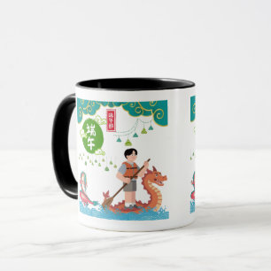 Himmlischer Paddeltanz schwarz & weiß Tasse