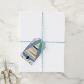 Himmlischer Pastell-Weihnachtsbaum Geschenkanhänger (Mit Garn)