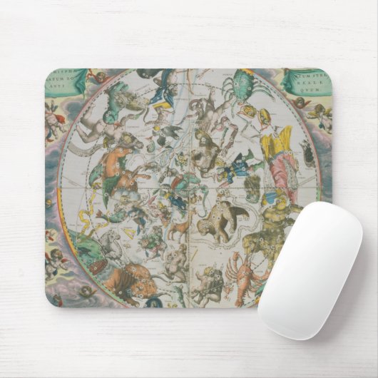 Himmlischer Planisphere, der die Zeichen des Zod Mousepad (Mit Mouse)