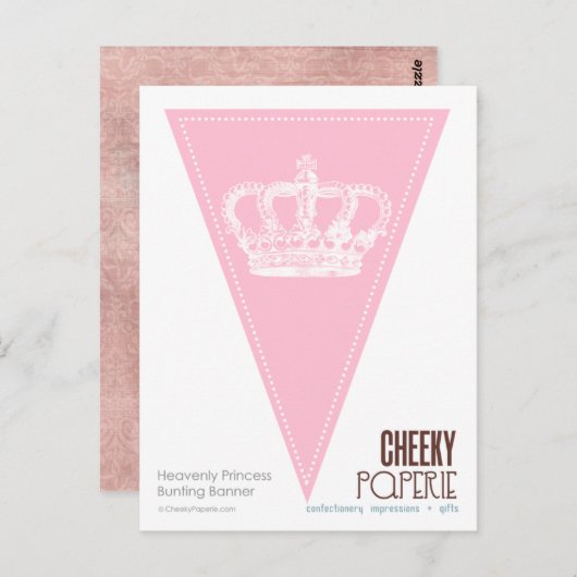 Himmlischer Princess Crown 2-Jagdbanner Postkarte (Vorne/Hinten)