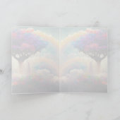 Himmlischer Regenbogen, Bridge-Begrüßung / Anmerku Karte (Innenseite)