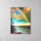 himmlischer Regenbogen Leinwanddruck (Vorderseite)