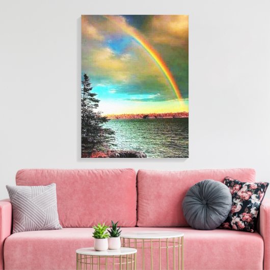 himmlischer Regenbogen Leinwanddruck (Insitu (Wohnzimmer))