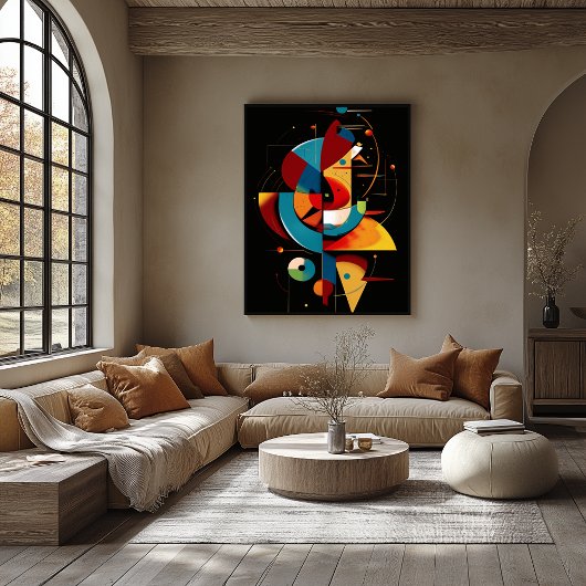 Himmlischer Rhythmus – Abstrakte geometrische Bewe Poster