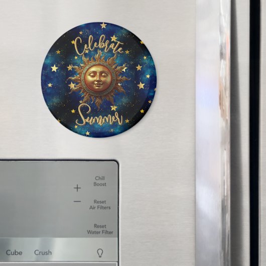 Himmlischer Sommer Feiern Sie den Sommer  Magnet (In Situ (Kühlschrank))