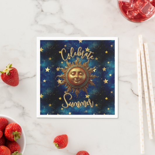 Himmlischer Sommer Feiern Sie den Sommer  Serviette (Beispiel)
