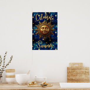 Himmlischer Sommer Sommer feiern Poster