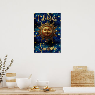 Himmlischer Sommer Sommer feiern Poster