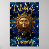 Himmlischer Sommer Sommer feiern Poster (Vorne)