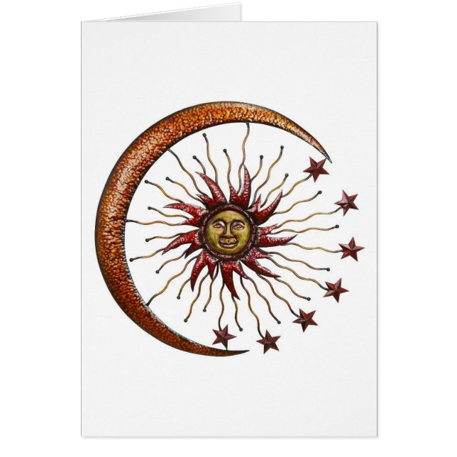 HIMMLISCHER SONNE-MOND U. STERNE ABSTRAKT (Vorne)