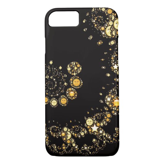 Himmlischer Sonnemond emoji Symbol emojis Hipster Case-Mate iPhone Hülle (Rückseite)