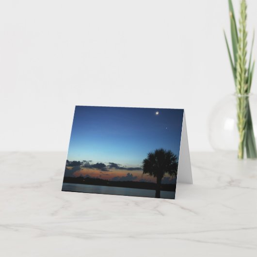 Himmlischer Sonnenaufgang Karte (Vorderseite)