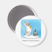 Himmlischer Spaß Angel Cartoon Geschenk! Magnet (Vorderseite/Rückseite)