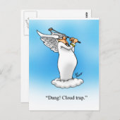 Himmlischer Spaß Angel Cartoon Geschenk! Postkarte (Vorne/Hinten)