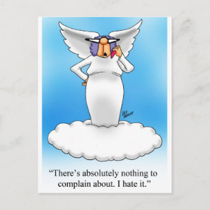 Himmlischer Spaß Angel Cartoon Geschenk! Postkarte