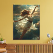 Himmlischer Sprung in einen Melancholie Traum Leinwanddruck (Insitu (Wohnzimmer))