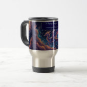 Himmlischer Sternen-Drache Kosmische Flügel Ätheri Reisebecher (Vorderseite Links)