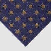 Himmlischer Sun-Mond-Messingflachrelief-Grafik Seidenpapier (Ausschnitt)