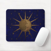 Himmlischer Sun-Mond-sternenklare Nacht Mousepad (Mit Mouse)