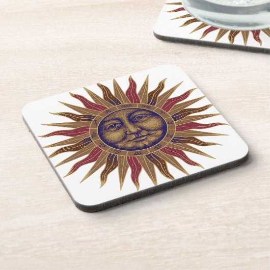 Himmlischer Sun stellen gegenüber Untersetzer (Linke Seite)