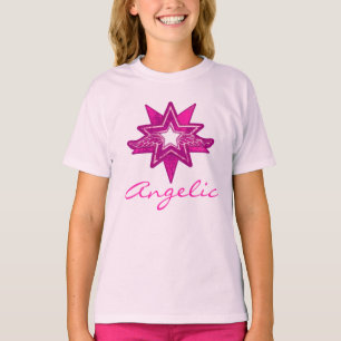Himmlischer T - Shirt des heißen Rosas der